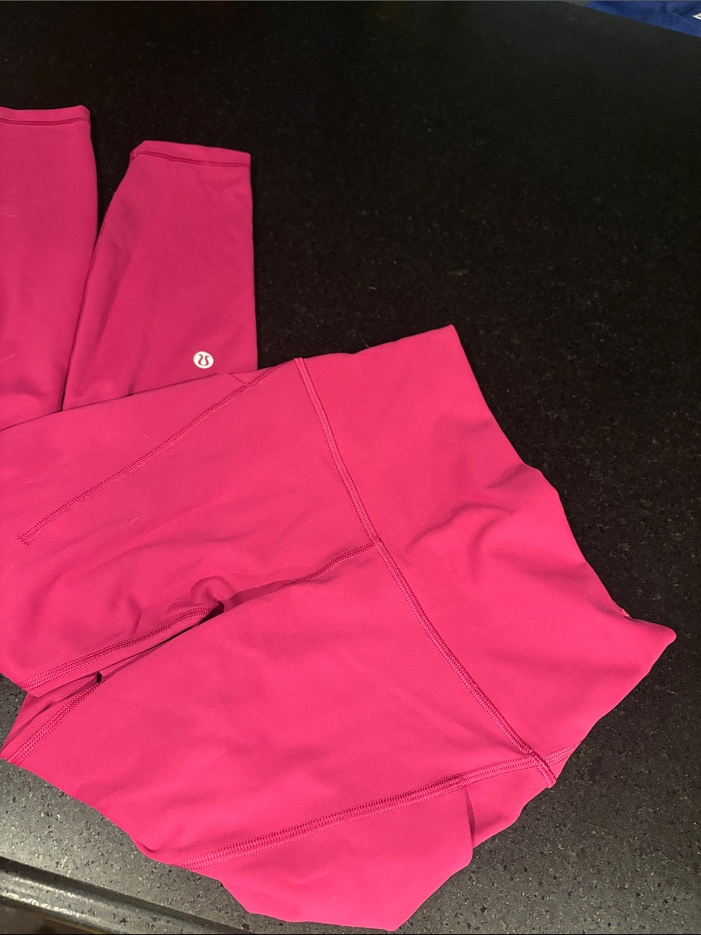 lululemon athletica Hot Pink Rasberry Performance Leggings square dot